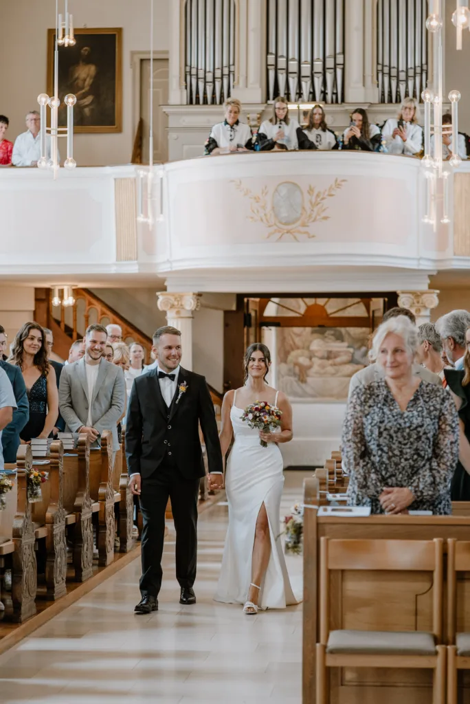 Einzug des Brautpaares in die Kirche in Rottweil